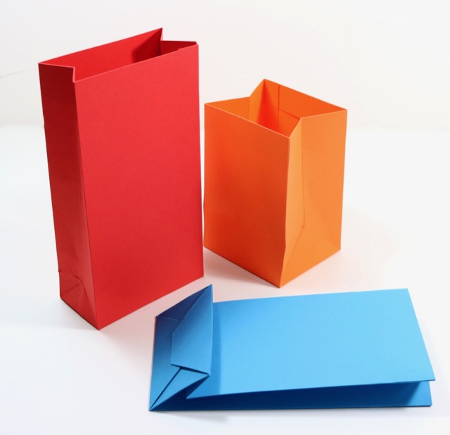 origami paper bag no glue