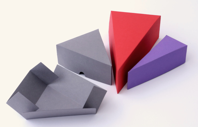 3D papercraft low poly cupcake gift box templates bundle