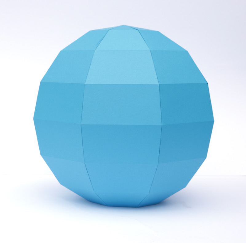 Hollow cardboard clearance sphere